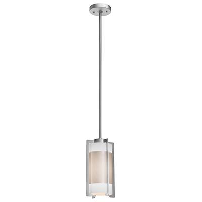 One Light Bs  Opl  Glass Drum Shade Pendant