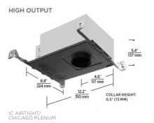  EN3R-LH9WDAAI - ENTRA 3" LED Adjustable & Wall Wash Housing