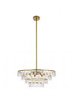  1101D24BR - Ella 24 Inch Pendant in Brass