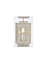  1212W6PN - Monaco 1 Light Golden Iron Wall Sconce Glass Crystal