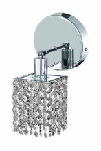  1281W-R-S-CL/SA - Mini 1 light Chrome Wall Sconce