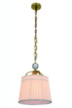  1485D15BB - Cara Collection Chandelier D:15 H:20 Lt:1 Burnished Brass Finish