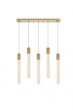  2066S36SG - Weston 5 Lights Pendant in Satin Gold