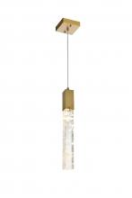  2088D5SG - Aurora 5 inch Pendant in Satin Gold