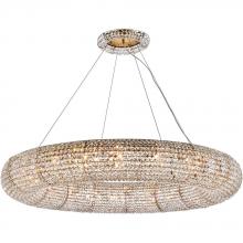  2114G59G/RC - Paris 24 Light Brass Chandelier Clear Royal Cut Crystal