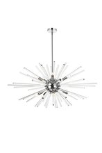  2502D42C - Sienna 42 Inch Crystal Rod Pendant in Chrome