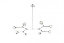  3508D45C - Zayne 8 Light Pendant in Chrome