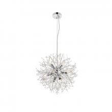  LD5052D20C - Flores 8 Light Chrome Pendant