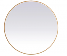  MRE6048BR - Pier 48 Inch LED Mirror with Adjustable Color Temperature 3000k/4200k/6400k in Brass