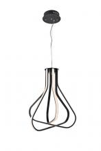  5105D18BK - Dahlia 3 Light in Black Pendant