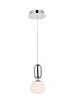  5107D1C - Lea 1 Light in Chrome Pendant