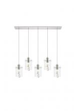  5202D36C - Hana 5 Lights Chrome Pendant