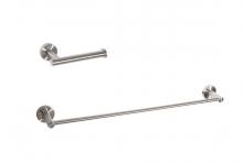  HWB-11S2BNK - Alma 2-piece Bathroom Hardware Set in Brushed Nickel