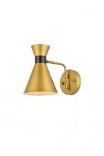  LD2353BR - Halycon 6 Inch Light Brass Wall Sconce