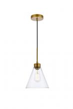  LD2501BR - Mera 1 Light Brass Pendant