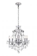  LD4005D22C - Voltaire Collection Chandelier D22 H22 Lt:5 Chrome Finish