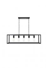  LD4063D38BK - Resolute 5 Light Black Pendant