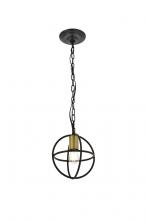  LD4067D8BRD - Octavia 1 Light Brass and Dark Brown Pendant