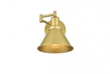  LD7326W7BRA - Judson 1 Light Brass Swing Arm Wall Sconce