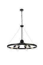  LD746D32BK - Thora 32 Inch Pendant Light in Black