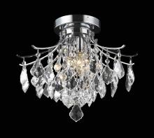  LD8100F16C - Amelia Collection Flush Mount D16in H12in Lt:3 Chrome Finish