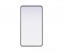  MR8A2240BLK - Contour Metal Rectangle Mirror 22x40 in Black