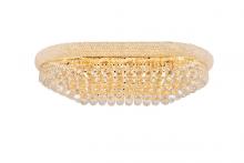  V1800F36SG/RC - Primo 18 Light Gold Flush Mount Clear Royal Cut Crystal