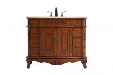  VF10142TK - 42 Inch Single Bathroom Vanity in Teak