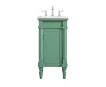  VF13018VM - 18.5 Inch Single Bathroom Vanity in Vintage Mint