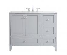 Elegant VF18042GR - 42 Inch Single Bathroom Vanity in Grey