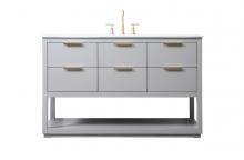  VF19254GR - 54 Inch Single Bathroom Vanity in Grey