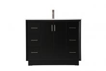  VF19642BK - 42 Inch Single Bathroom Vanity in Black