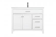  VF23342WH - 42 Inch Single Bathroom Vanity in White