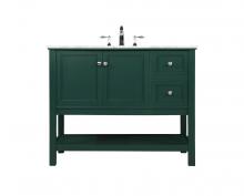  VF27042GN - 42 Inch Single Bathroom Vanity in Green