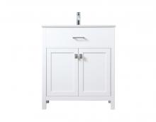  VF28830WH - 30 Inch Single Bathroom Vanity in White