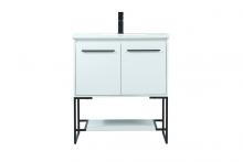  VF42530MWH - 30 Inch Single Bathroom Vanity in White