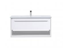  VF43040WH - 40 Inch Single Bathroom Floating Vanity in White