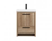  VF46024NT - 24 Inch Single Bathroom Vanity in Natural Oak