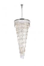  1201SR30PN/RC - Sydney 30 Inch Spiral Crystal Chandelier in Polished Nickel