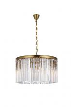  1208D26SG/RC - Sydney 26 Inch Round Crystal Chandelier in Satin Gold