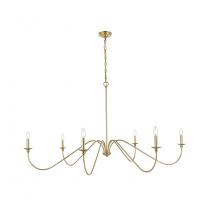  LD5056D60BR - Rohan 60 Inch Chandelier in Brass