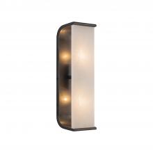  WV327015UBAR - Abbott 15-in Urban Bronze/Alabaster 2 Lights Wall/Vanity