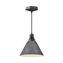  PD584510SL - Archer 10-in Steel Shade 1 Light Pendant