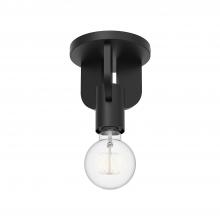  SF607001MB - Claire 5-in Matte Black 1 Light Semi Flush Mount