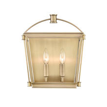  WV312202VB - Manor Vintage Brass 2 Lights Wall/Vanity