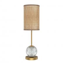  TL315229UBWS - CALISTA 1 LIGHT TABLE LAMP URBAN BRONZE WHITE SILK SHADE