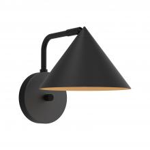  WV485007MB - Remy 7-in Matte Black 1 Light Wall/Vanity