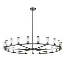  CH309021UBCG - Revolve Clear Glass/Urban Bronze 21 Light Chandeliers