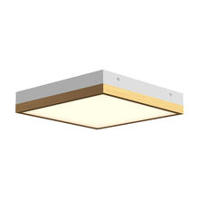  FM553211AGWH - Sydney 11-in Aged Gold/White LED Flush Mount