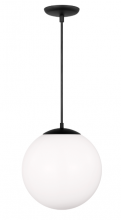  6024-112 - Extra Large One Light Pendant with White Glass